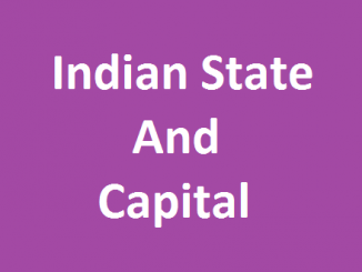 Indian State and Capital