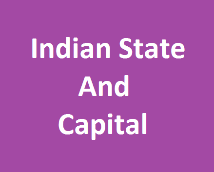 Indian State and Capital